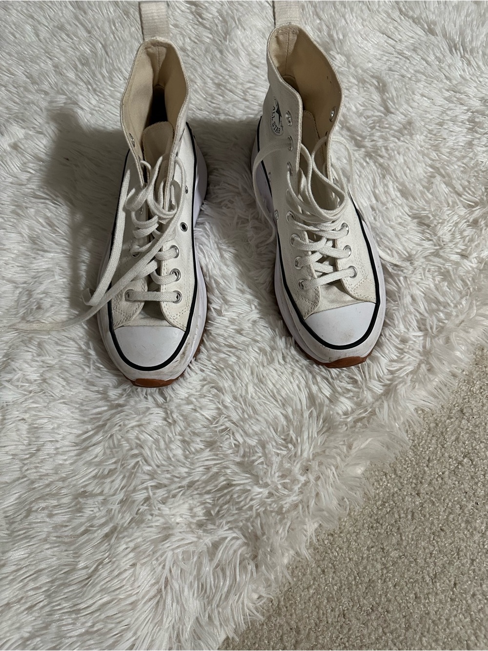 Converse unisex run all star hike canvas platform Sneakers.